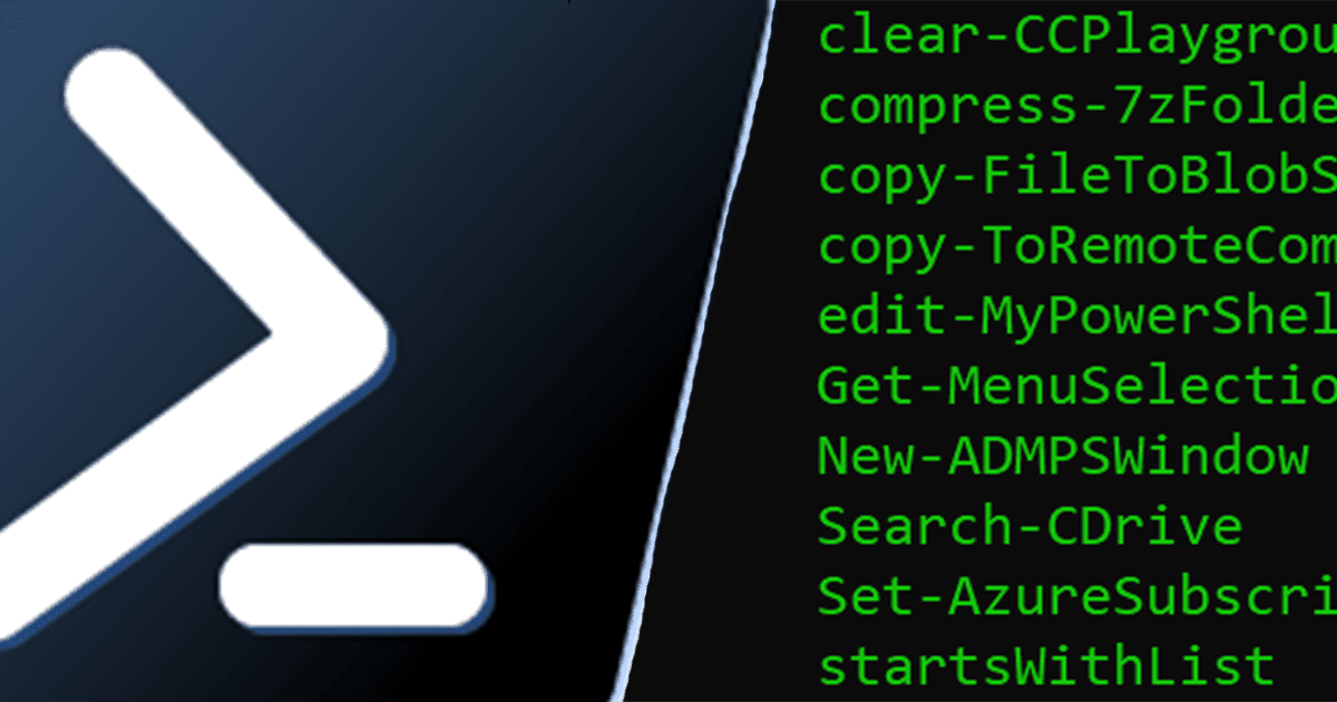 What's in my PowerShell profile again?